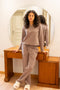 Women Fall Pajama Set Choco sweatshirt + pants